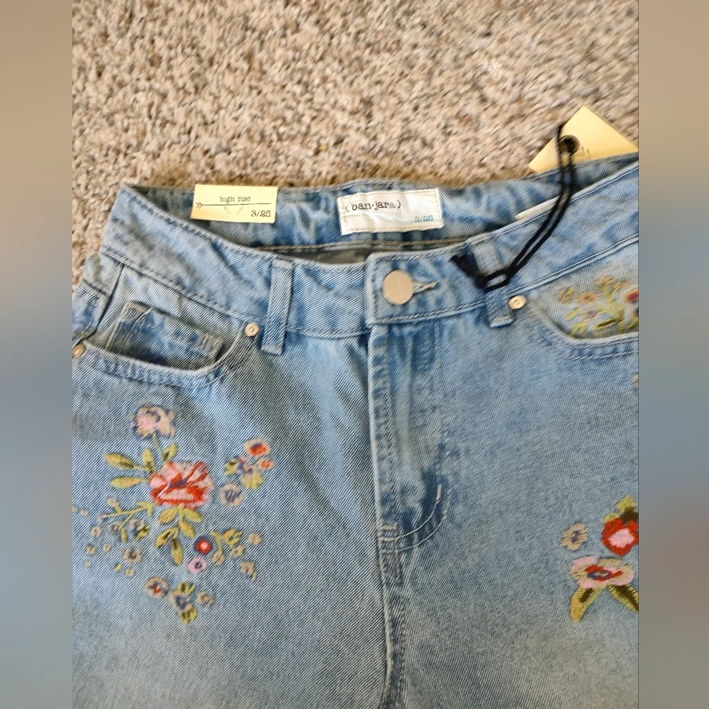 Ban Jara Embroidered Blue Jeans - Picture 2 of 7